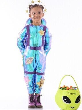 Pottery Barn Toddler 3t Halloween Cosmic Sparkle Light Up Astronaut Costume